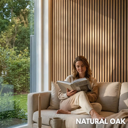 Premium Acoustic Slatted Wall Panel (Multiple Colours)